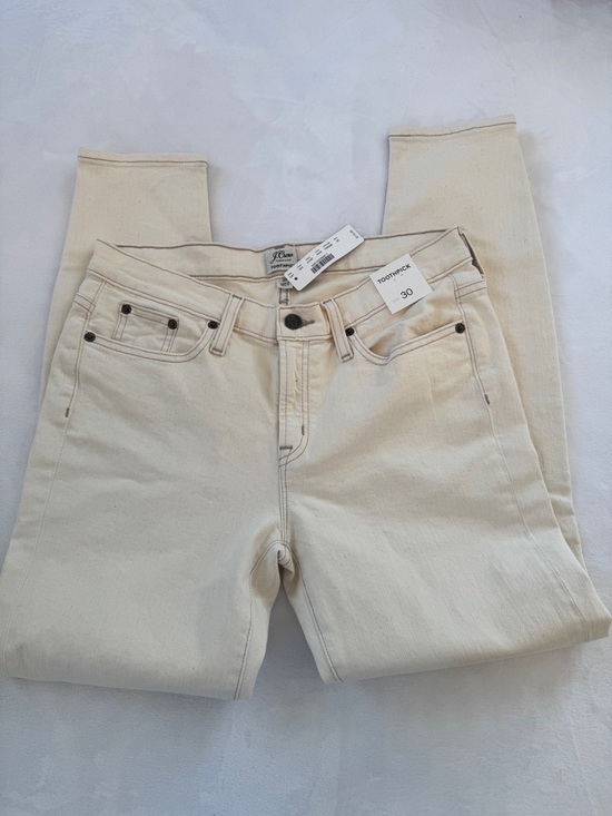 J. Crew Denim - J. Crew Cream High-Rise Skinny Jeans Size 30